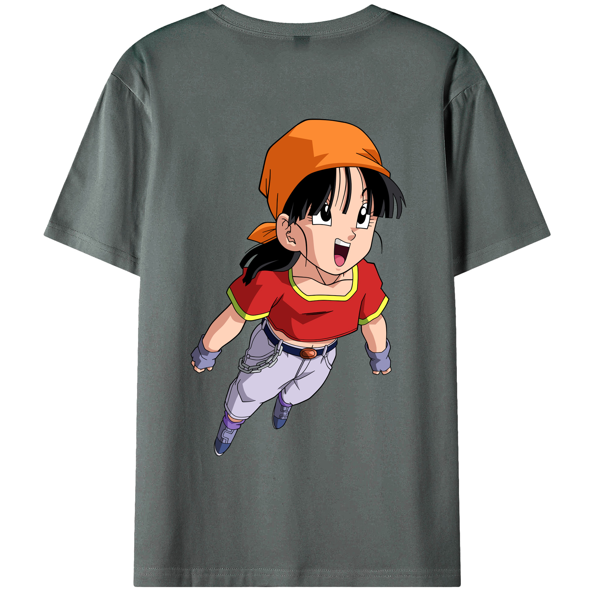 （画像用） ドラゴンボール パン DRAGON BALL Pan 綿100％ メンズ半袖Tシャツ（バックプリント） 通気性
